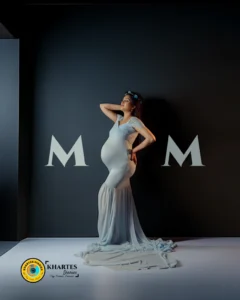 blue maternity gown flow Patiala