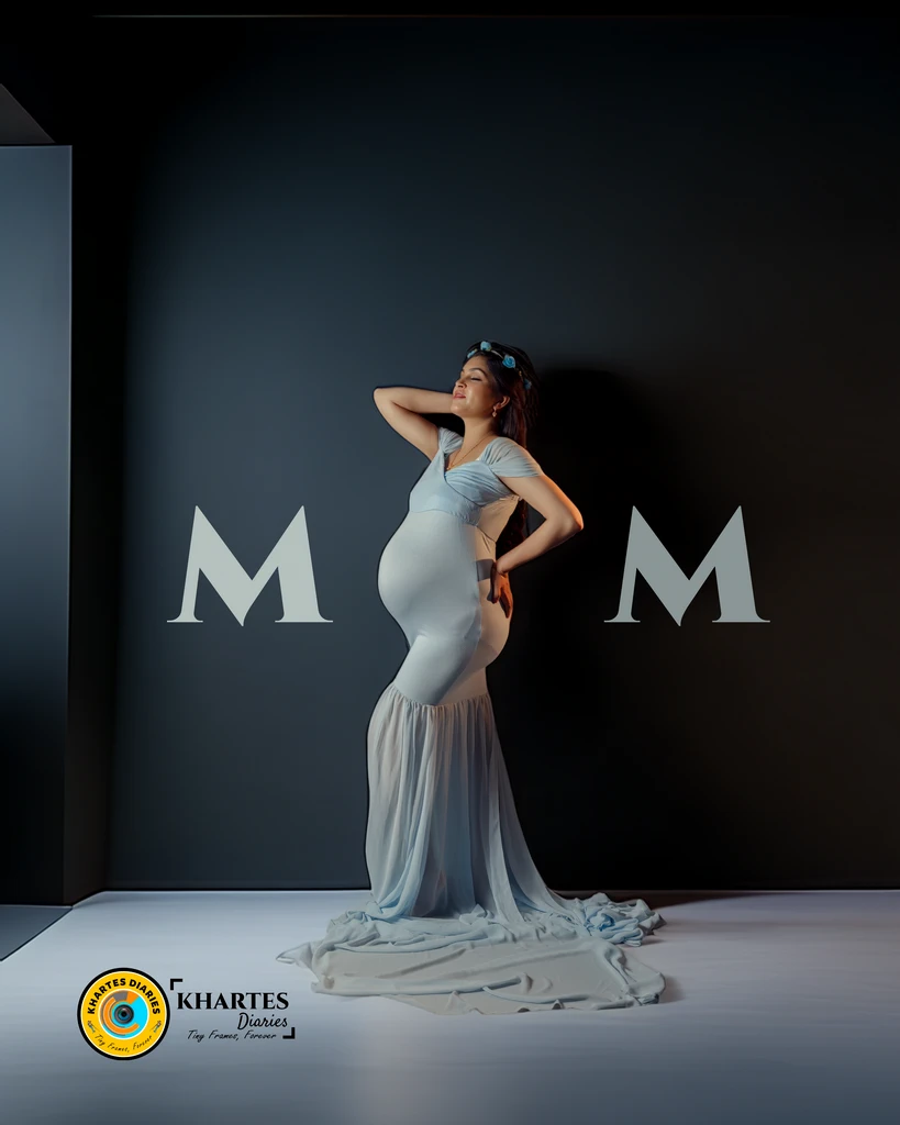 blue maternity gown flow Patiala